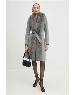 ВАЛЕРИ шерстяное плащ, серый Marciano guess