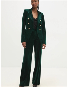 Бархатные брюки, зеленый Answear lab