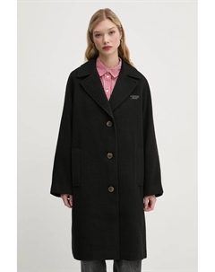 Плащ с добавлением шерсти, черный Tommy jeans