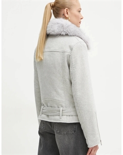 Куртка NANCY из смесовой шерсти, серый Guess