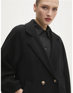 Шерстяное плащ, черный Answear lab