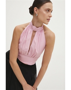 Льняной топ, розовый Answear lab