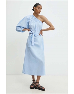 Хлопковое платье, синий Answear lab