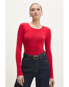 Шелковый лонгслив, красный Answear lab