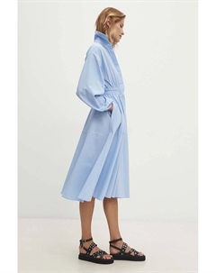 Хлопковое платье, синий Answear lab