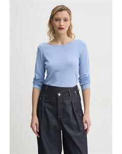 Хлопковый топ с длинными рукавами, синий Marc o'polo