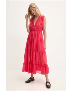 Хлопковое платье, красный Answear lab