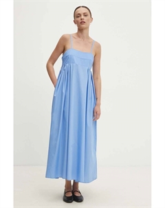Хлопковое платье, синий Answear lab