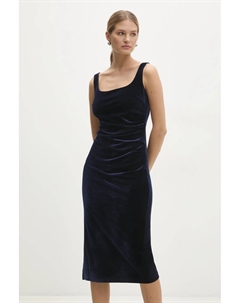 Бархатное платье, темно-синий Answear lab