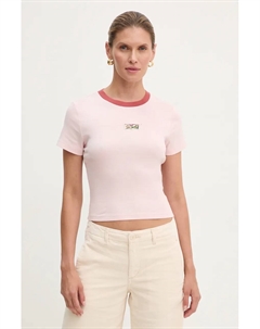 Хлопковая футболка, розовый Levi's®