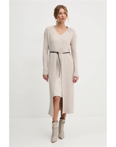 Платье и кардиган, бежевый Answear lab
