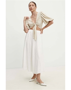 Хлопковая юбка, белый Answear lab