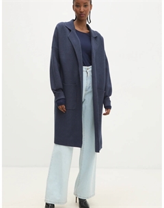 Шелковый лонгслив, темно-синий Answear lab