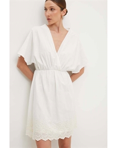 Хлопковое платье, белый Answear lab