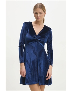 Бархатное платье, синий Answear lab