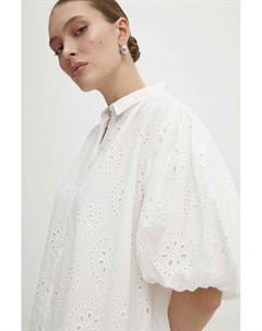 Хлопковое платье, белый Answear lab