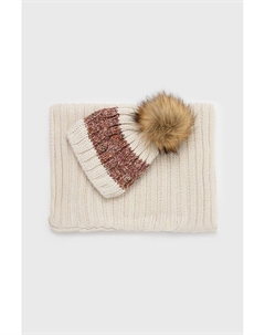 Хлопковая шапка и шейный ободок, белый Answear lab