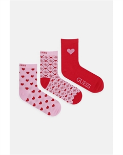 3 упаковки носков, розовый Guess