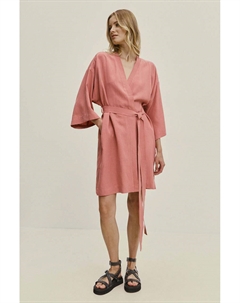 Льняное платье, розовый Answear lab