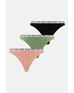 Стринги упаковка из 3 шт, розовый Moschino underwear