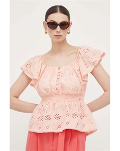 Хлопковая блузка, оранжевый Guess