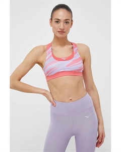 Спортивный бюстгальтер Alpha Graphic, розовый Mizuno