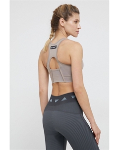 Спортивный бюстгальтер Performance, коричневый Adidas
