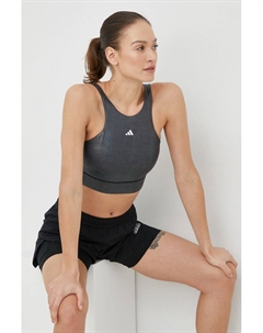 Спортивный бюстгальтер Powerimpact Performance, серый Adidas