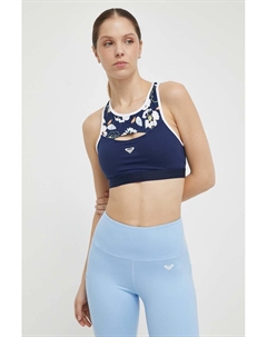 Спортивный бюстгальтер Heart Into It, темно-синий Roxy