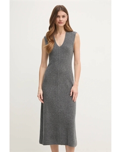 Шерстяное платье, серый Calvin klein