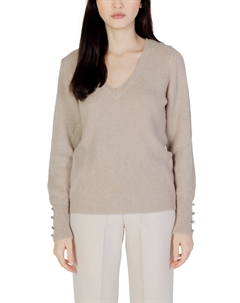 Кофта с глубоким вырезом, бежевый Morgan lane