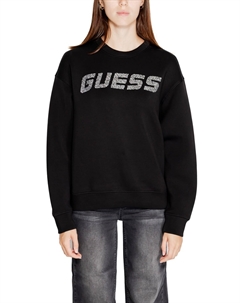 Свитшот женский с большим логотипом, черный Guess