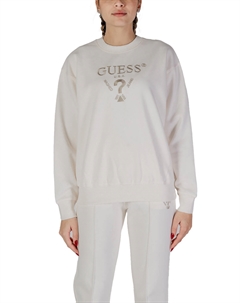 Свитшот женский с большим логотипом, белый Guess