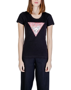 Лонгслив женский с принтом, черный Guess