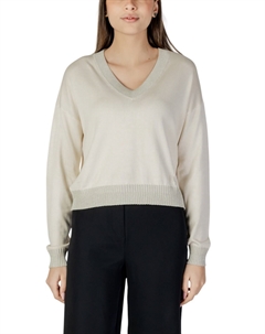 Джемпер с v-образным вырезом, белый Liu jo