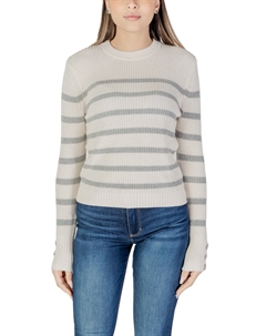 Джемпер женский в полоску, бежевый Morgan lane