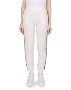 Брюки женские джоггеры спортивные, белый Guess