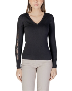 Кофта с кружевными вставками, черный Morgan lane