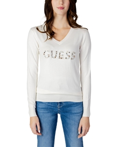 Джемпер с логотипом, белый Guess
