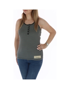 Майка женская в полоску, черно-серый Converse