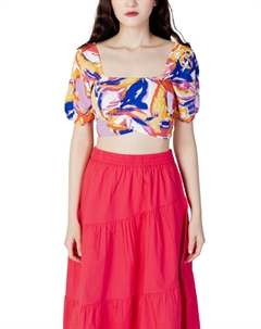 Топ женский короткий с принтом, мультиколор Only