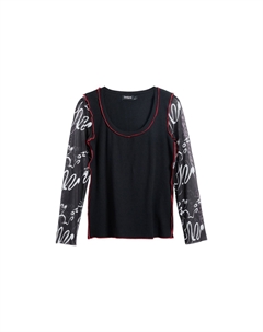 Кофта с рисунком, черный Desigual