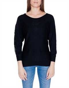 Джемпер с пайетками, черный Guess