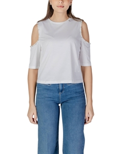 Блуза с открытыми плечами, белый Liu jo