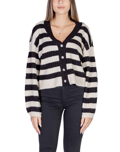 Кофта в полоску, бежевый/черный Vero moda