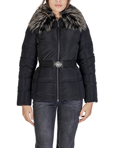 Пуховик короткий с мехом, черный Guess