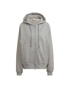 Свитер x stella mccartney crossover sports hooded zipper cardigan long sleeves hoodie jacket medium hemp grey, бежевый Adidas