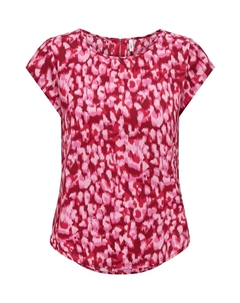 Блуза с принтом, красный Only