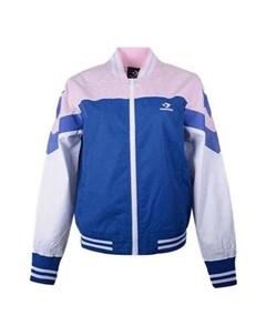 Куртка non-padded baseball bomber 'pink blue white', розовый Converse