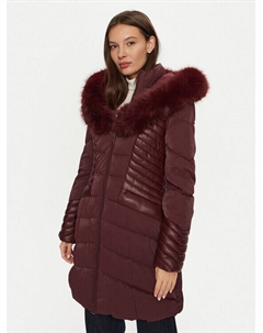 Пуховик стандартного кроя, красный Guess